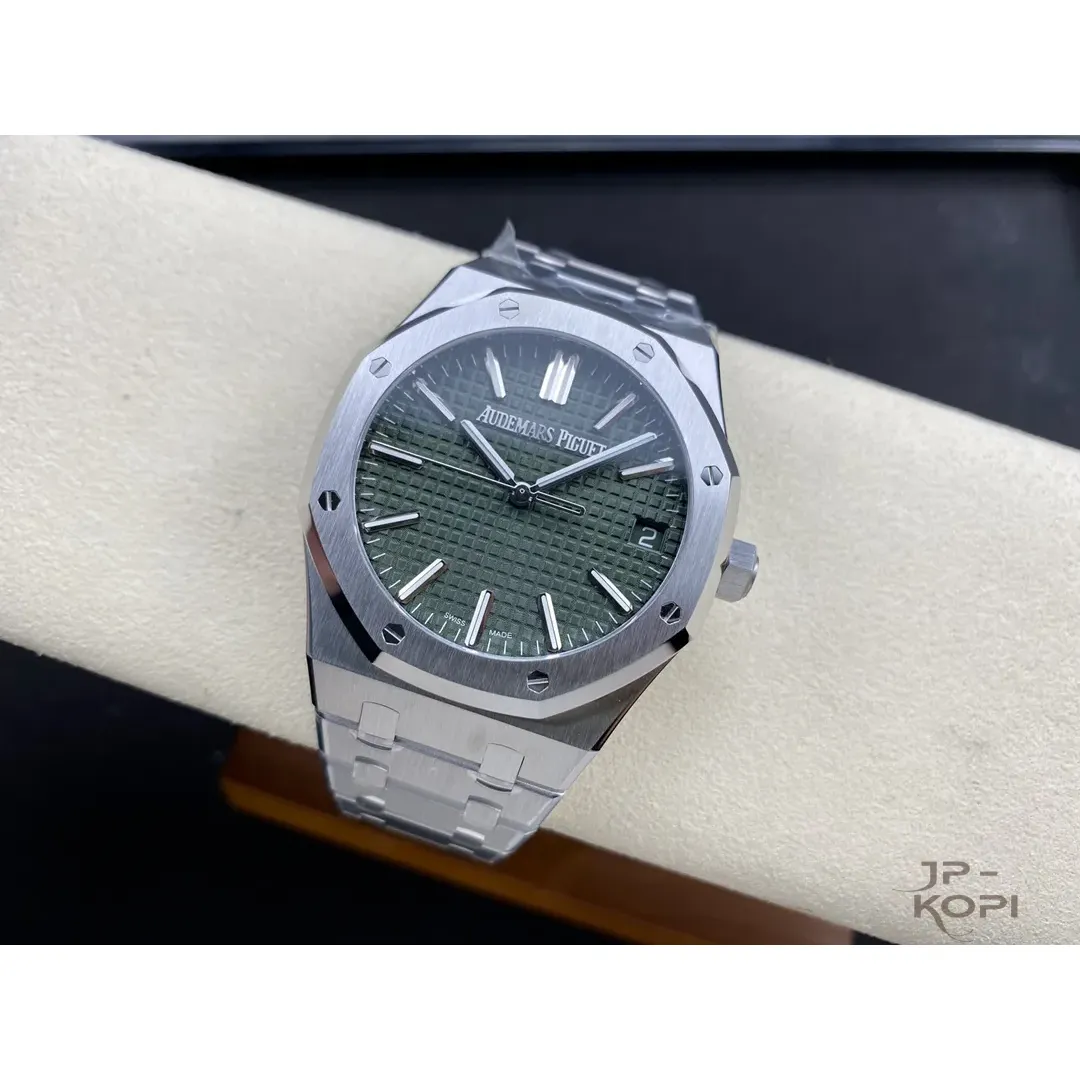 オーデマ・ピゲ ロイヤルオーク 41mm 15510ST.OO.1320ST.04|グリーン 50周年記念モデル【ZF工場製高品質腕時計】 - 画像 (6)