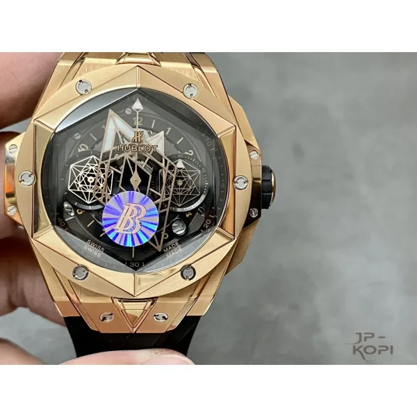 ウブロ ビッグ・バン ウニコ サンブルーII キングゴールド世界限定100本 418.OX.1108.RX.MXM19【BBF工場出品】