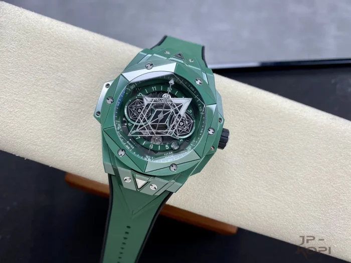 ウブロ HUBLOT ビッグバン ウニコ サンブルーII グリーンセラミック 418.GX.5207.RX.MXM22【BBF工場出品】 - 画像 (4)