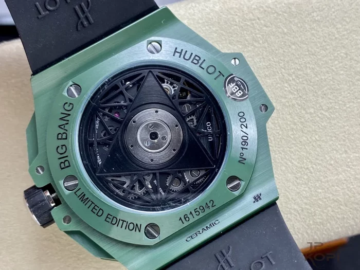 ウブロ HUBLOT ビッグバン ウニコ サンブルーII グリーンセラミック 418.GX.5207.RX.MXM22【BBF工場出品】 - 画像 (7)