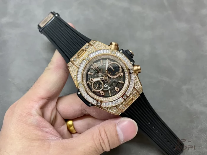 ウブロ ビッグバン ウニコ 421.OX.1180.RX.0904｜スケルトン ジュエリー キングゴールド 44MM【BBF製】 - 画像 (4)