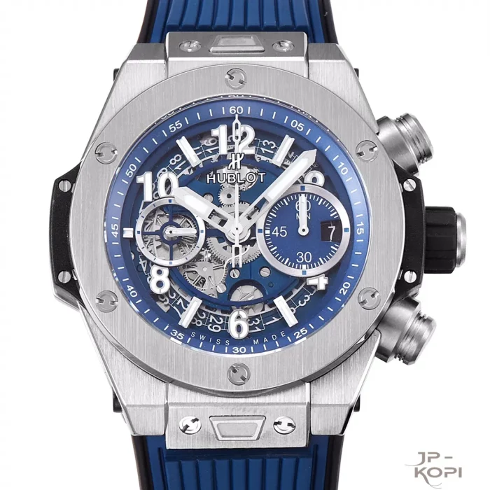 ウブロ HUBLOT ビッグバン ウニコ チタニウム ブルー 421.NX.5170.RX【BBF工場出品】 - 画像 (2)