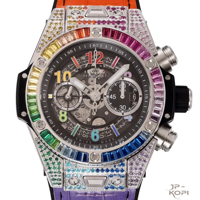 ウブロ HUBLOT ビッグバン ウニコ チタニウム レインボー421.NX.1117.LR.0999【BBF工場出品】