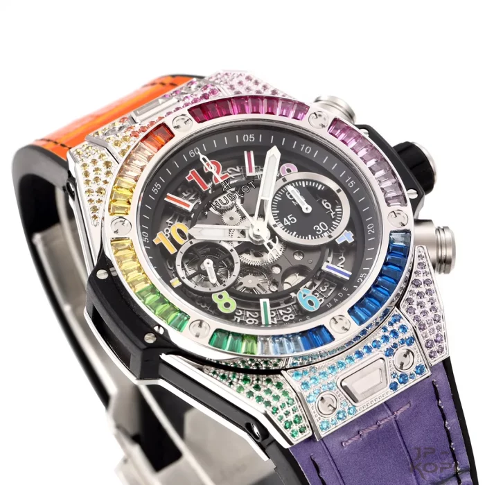 ウブロ HUBLOT ビッグバン ウニコ チタニウム レインボー 421.NX.1117.LR.0999【BBF工場出品】 - 画像 (5)