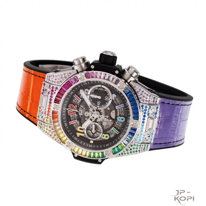 ウブロ HUBLOT ビッグバン ウニコ チタニウム レインボー 421.NX.1117.LR.0999【BBF工場出品】 - 画像 (6)