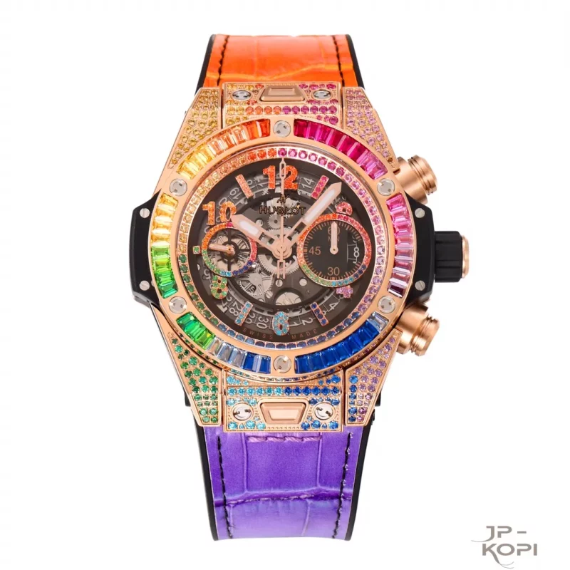 ウブロ HUBLOT ビッグバン ウニコ キングゴールド レインボー 411.OX.9910.LR.0999【BBF工場出品】