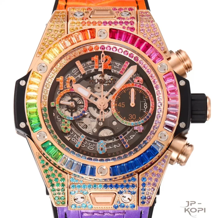 ウブロ HUBLOT ビッグバン ウニコ キングゴールド レインボー 411.OX.9910.LR.0999【BBF工場出品】 - 画像 (2)
