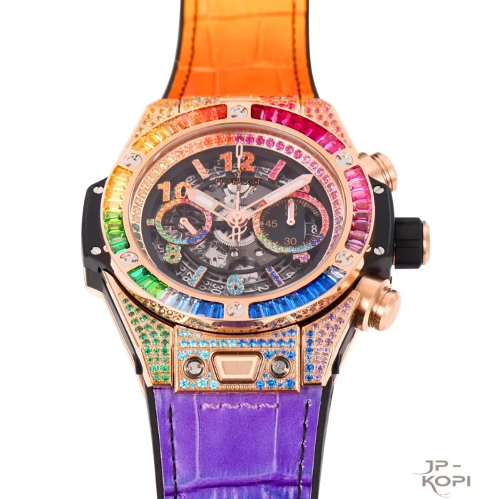 ウブロ HUBLOT ビッグバン ウニコ キングゴールド レインボー 411.OX.9910.LR.0999【BBF工場出品】 - 画像 (3)