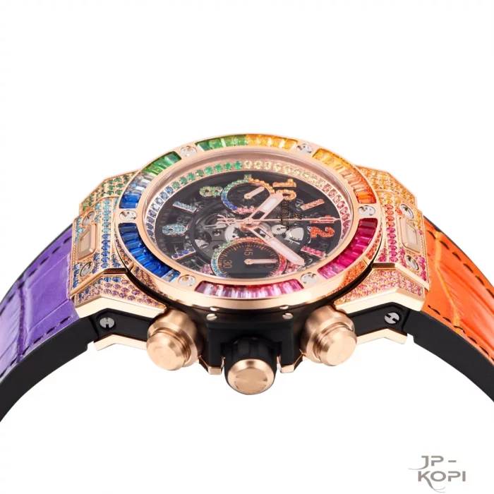 ウブロ HUBLOT ビッグバン ウニコ キングゴールド レインボー 411.OX.9910.LR.0999【BBF工場出品】 - 画像 (7)