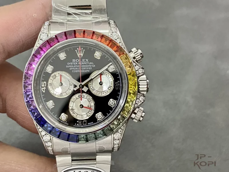 ロレックス デイトナ 116599RBOW レインボー ムーブメント4130【Clean工場出品】