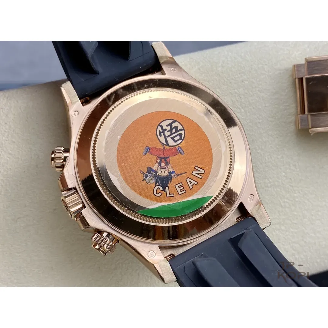 ロレックス デイトナ 116515ln-0017|ブラックダイアル 40mm イエローゴールド ラバーバンド【Clean工場製 高品質コピー腕時計】 - 画像 (7)