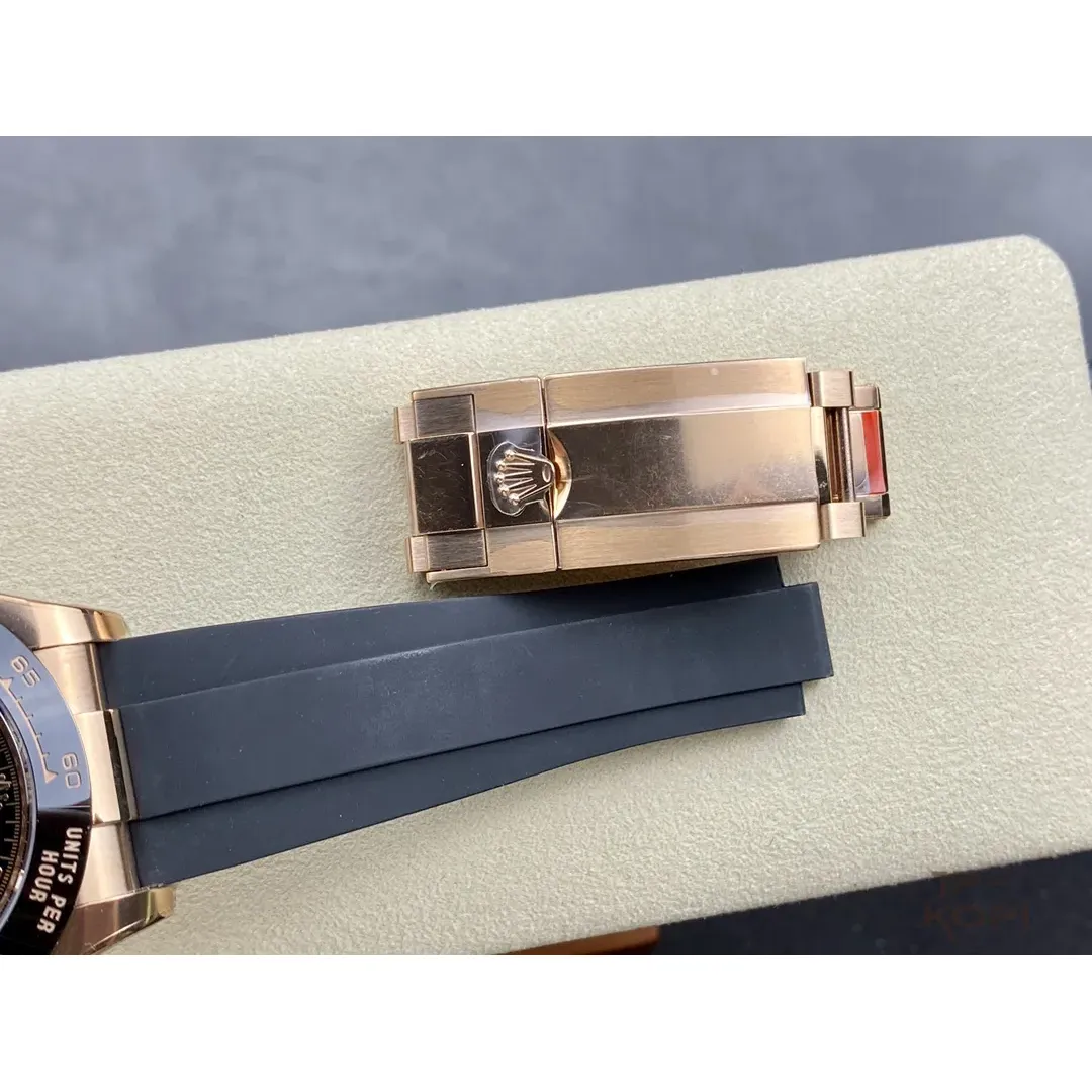 ロレックス デイトナ 116515ln-0017|ブラックダイアル 40mm イエローゴールド ラバーバンド【Clean工場製 高品質コピー腕時計】 - 画像 (8)