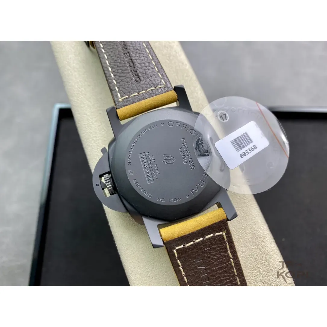 パネライ ルミノール1950 3DAYS GMT PAM01441|ブラック 44mm Cal.P.9010【VS工場製高品質腕時計】 - 画像 (8)