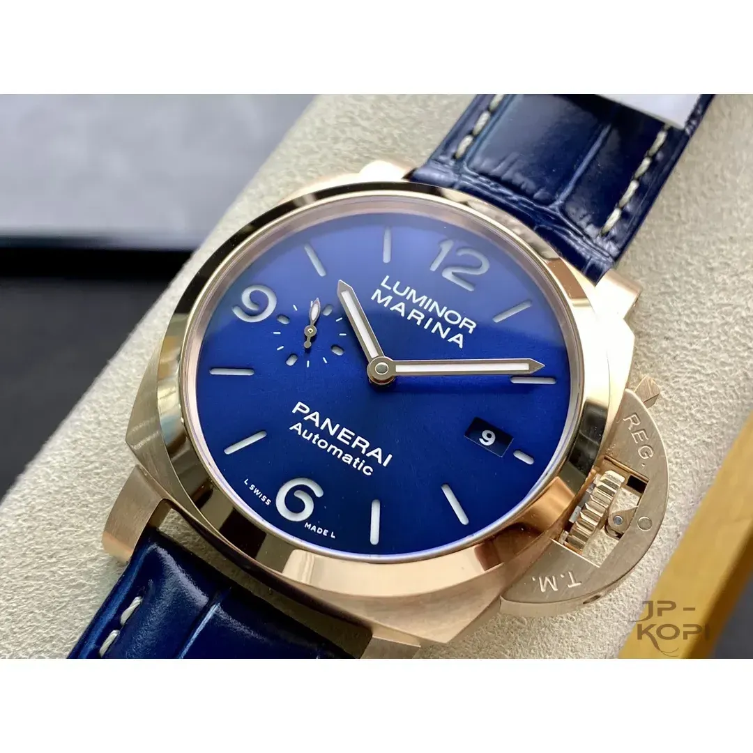 パネライ ルミノール マリーナ ゴールドテック PAM01112|ブルー文字盤×44mm【VS工場製高品質腕時計】 - 画像 (4)