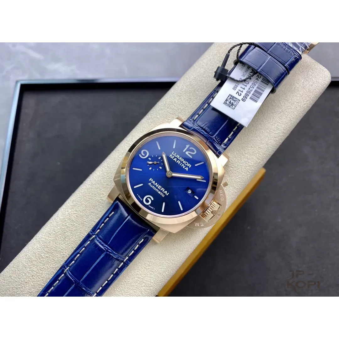 パネライ ルミノール マリーナ ゴールドテック PAM01112|ブルー文字盤×44mm【VS工場製高品質腕時計】 - 画像 (5)