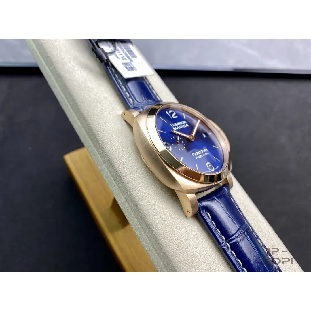 パネライ ルミノール マリーナ ゴールドテック PAM01112|ブルー文字盤×44mm【VS工場製高品質腕時計】 - 画像 (6)