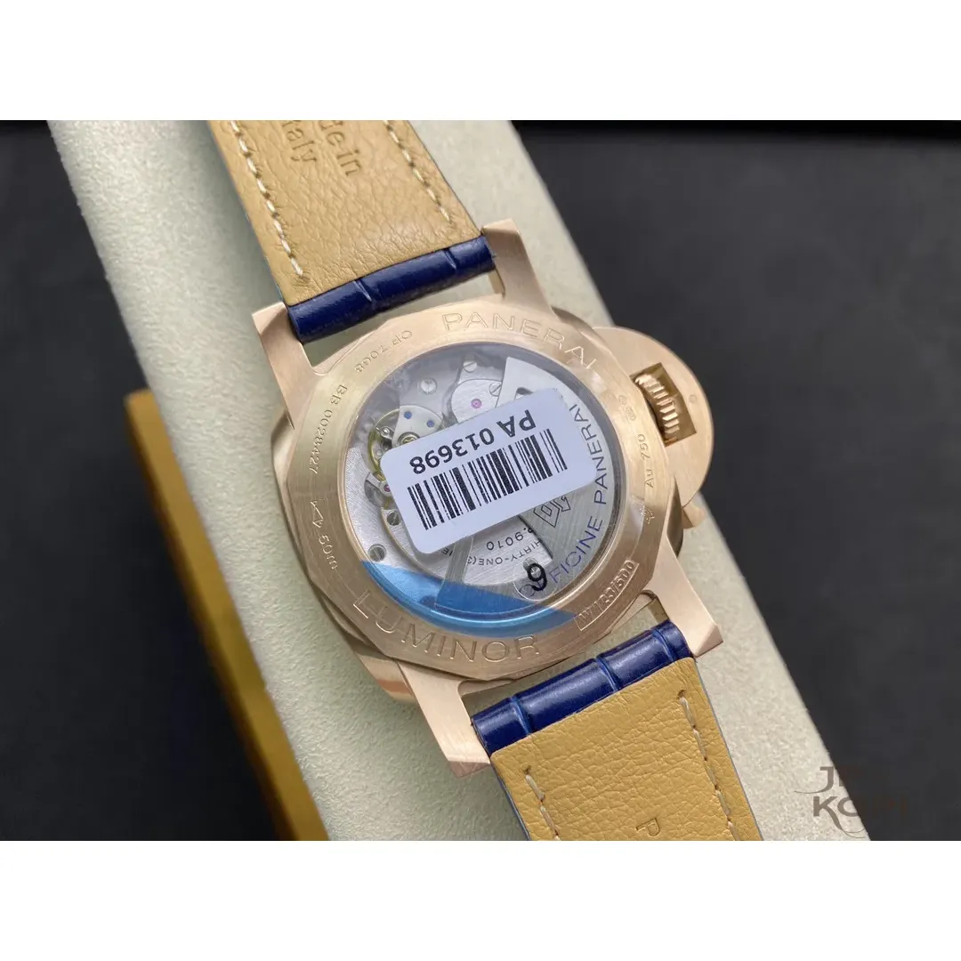 パネライ ルミノール マリーナ ゴールドテック PAM01112|ブルー文字盤×44mm【VS工場製高品質腕時計】 - 画像 (8)