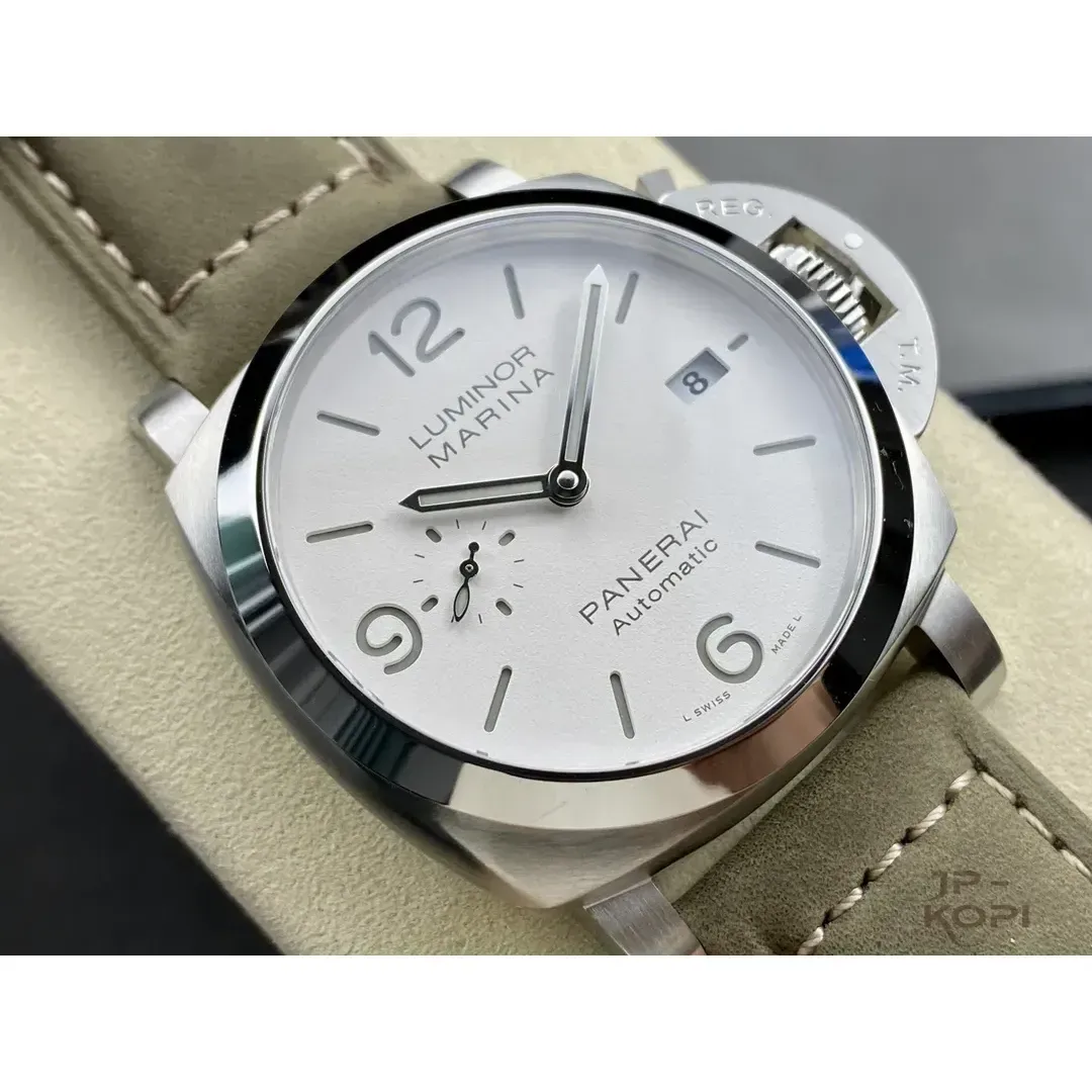 パネライ ルミノール マリーナ PAM01314|ホワイト文字盤 44mm Cal.P.9010【VS工場製高品質腕時計】 - 画像 (3)