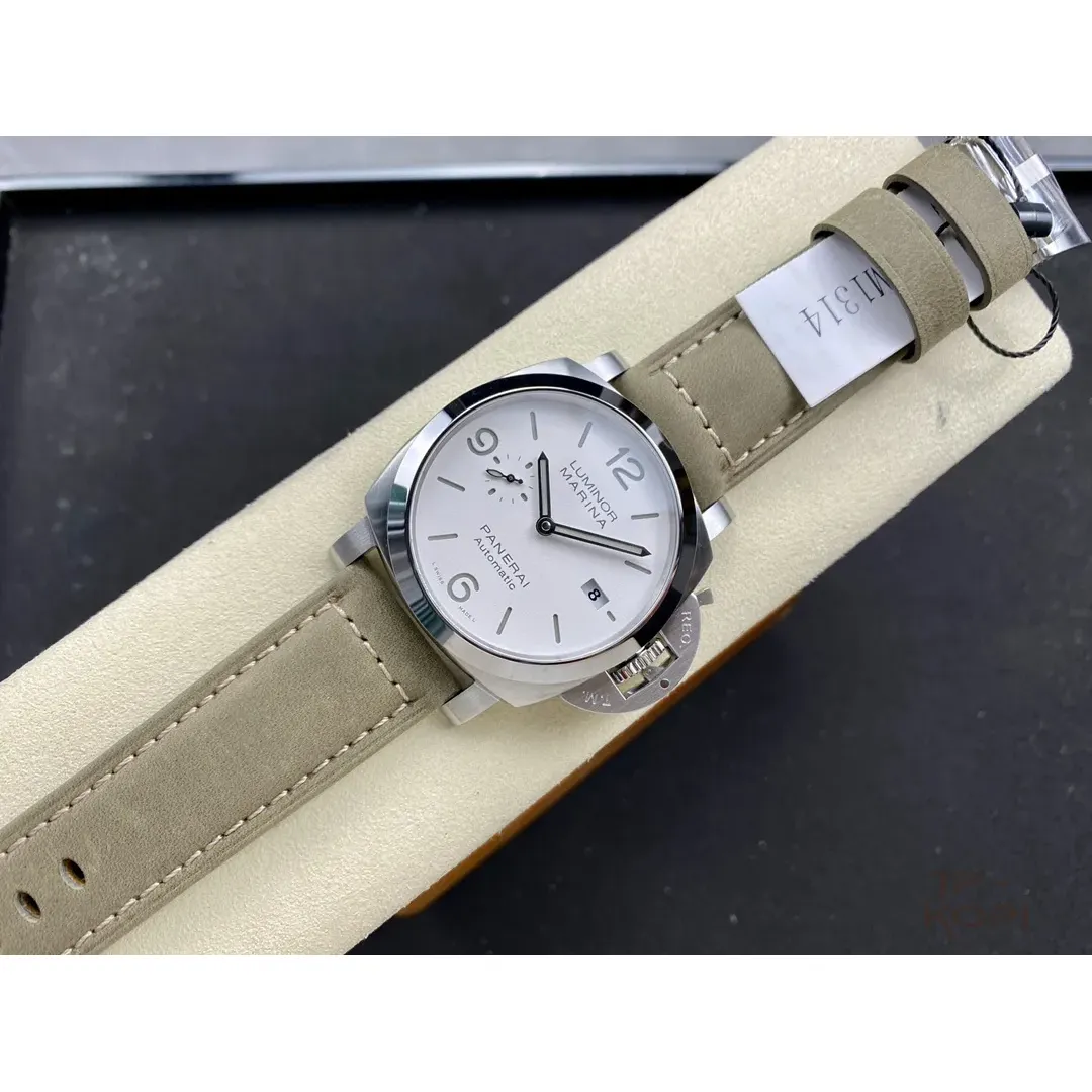 パネライ ルミノール マリーナ PAM01314|ホワイト文字盤 44mm Cal.P.9010【VS工場製高品質腕時計】 - 画像 (5)