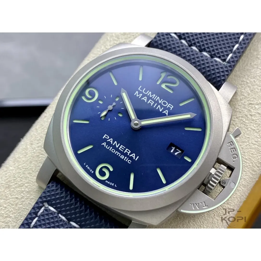 パネライ ルミノール マリーナ PAM01117|ブルー文字盤 44MM【VS工場製高品質モデル】 - 画像 (4)