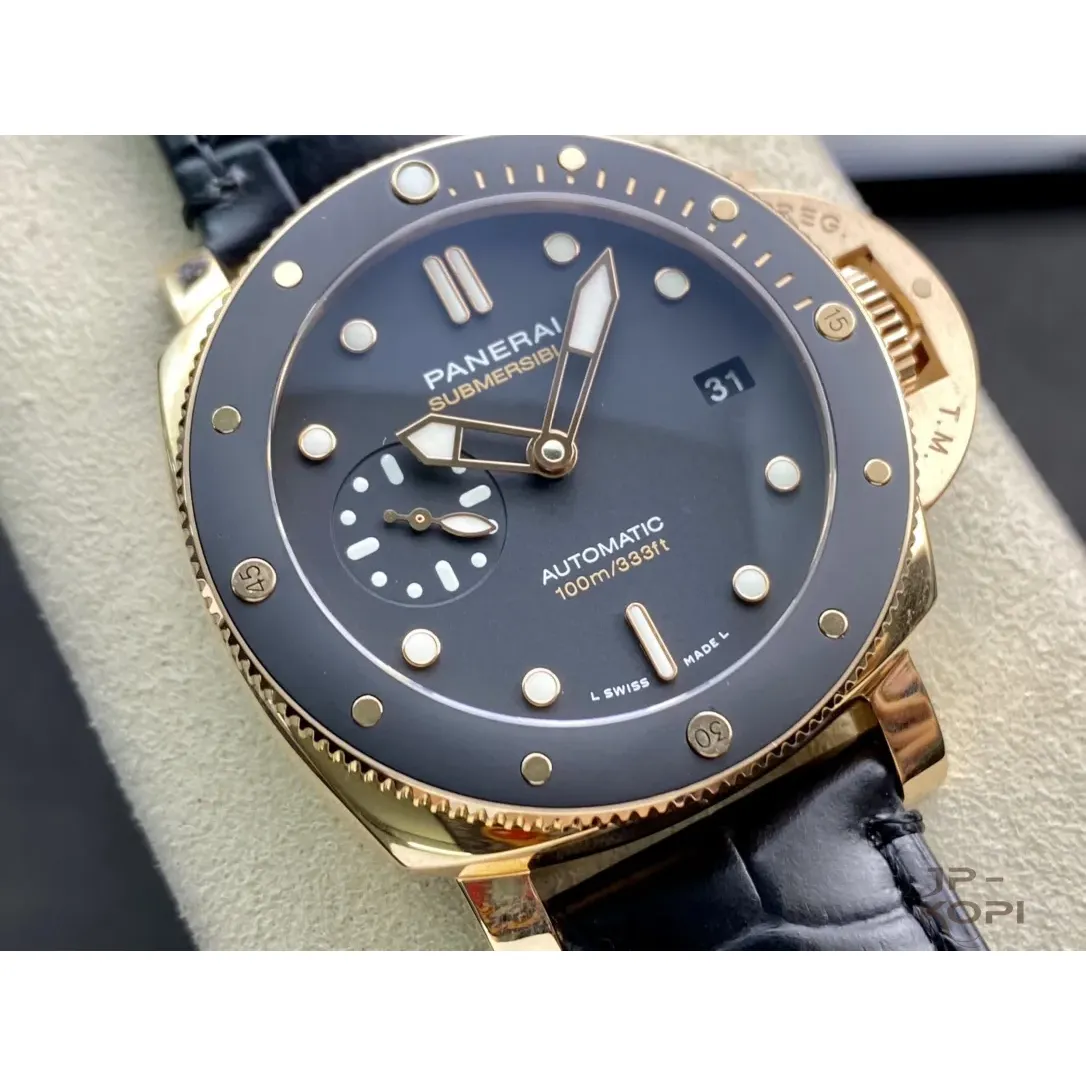 パネライ サブマーシブル PAM00974|ゴールドテック×ブラック 42MM【VS工場製高品質モデル】 - 画像 (3)