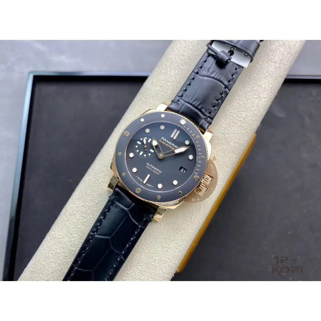 パネライ サブマーシブル PAM00974|ゴールドテック×ブラック 42MM【VS工場製高品質モデル】 - 画像 (5)