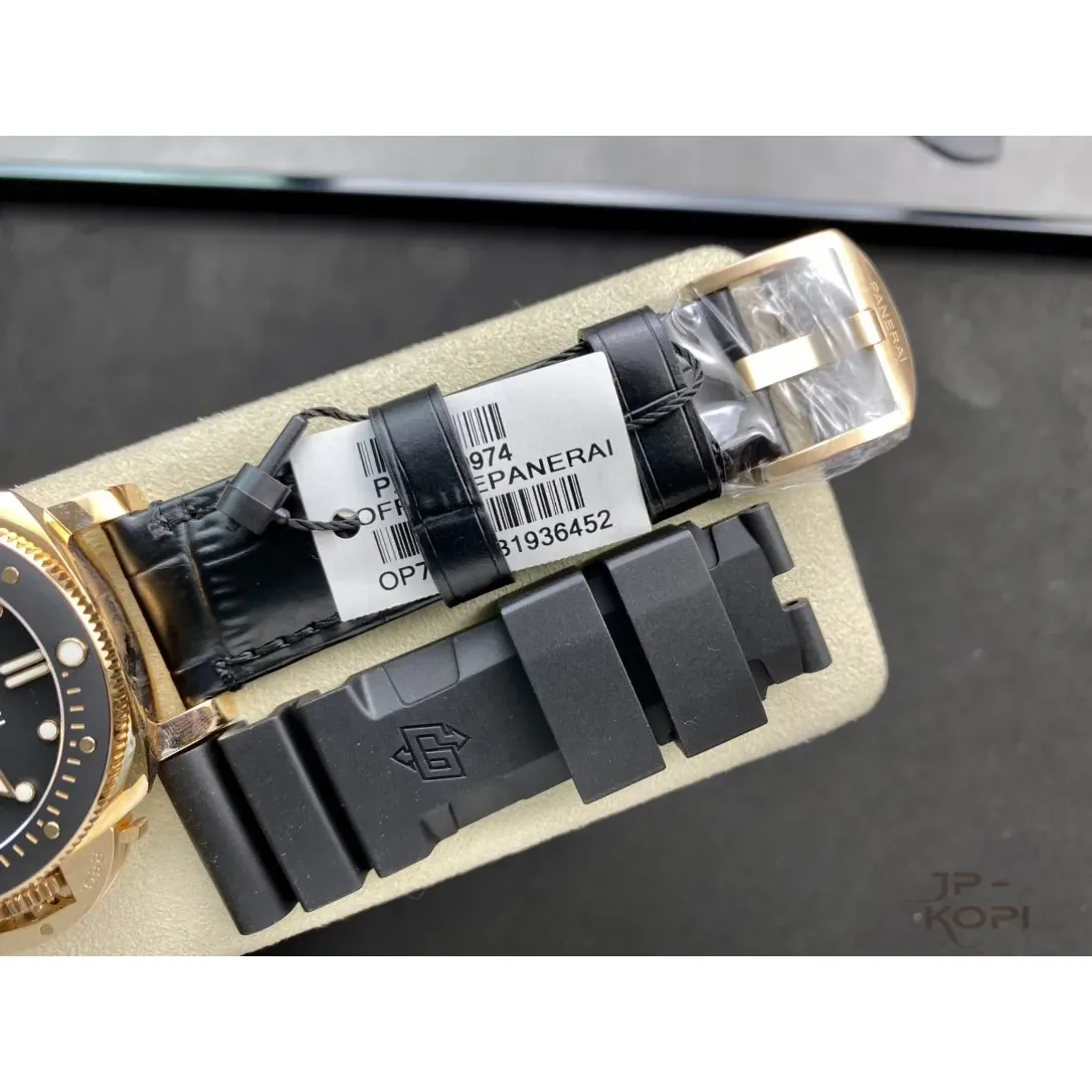 パネライ サブマーシブル PAM00974|ゴールドテック×ブラック 42MM【VS工場製高品質モデル】 - 画像 (9)