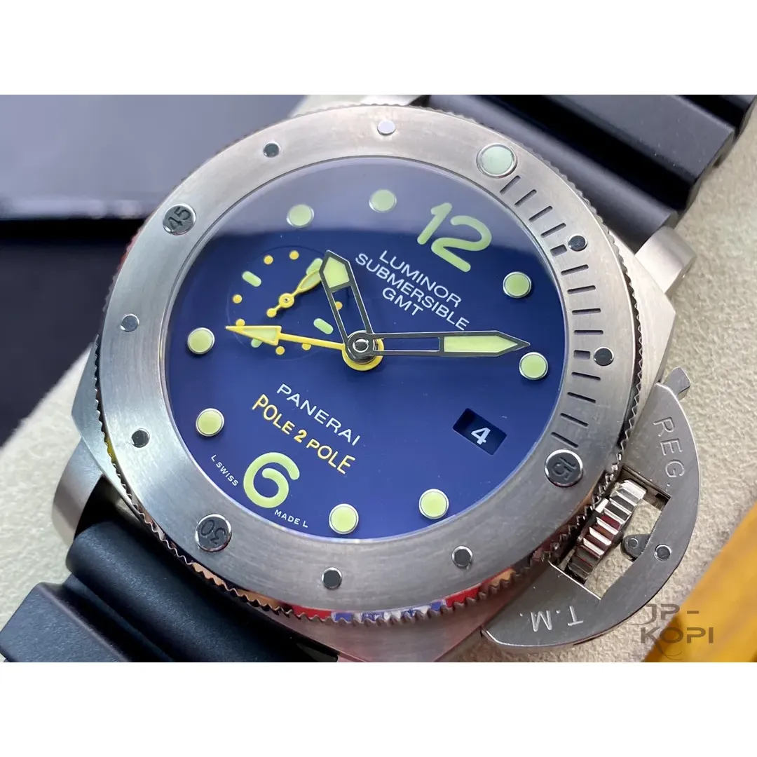 パネライ ルミノール サブマーシブル GMT PAM00719|ブルー文字盤 47MM【VS工場製】 - 画像 (3)