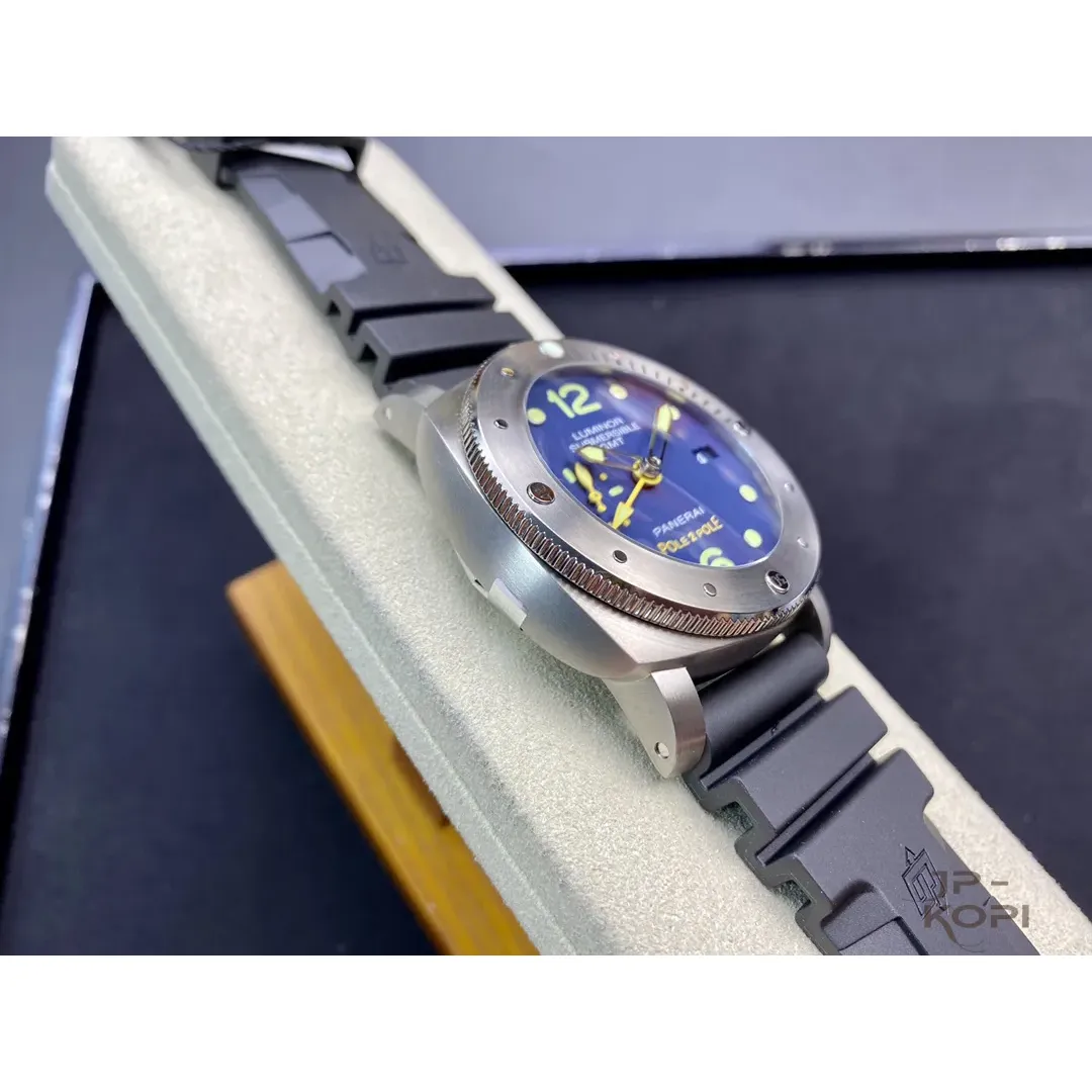 パネライ ルミノール サブマーシブル GMT PAM00719|ブルー文字盤 47MM【VS工場製】 - 画像 (6)