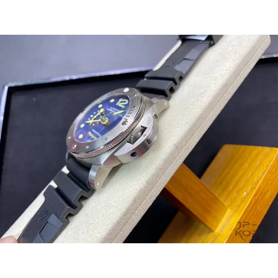 パネライ ルミノール サブマーシブル GMT PAM00719|ブルー文字盤 47MM【VS工場製】 - 画像 (7)