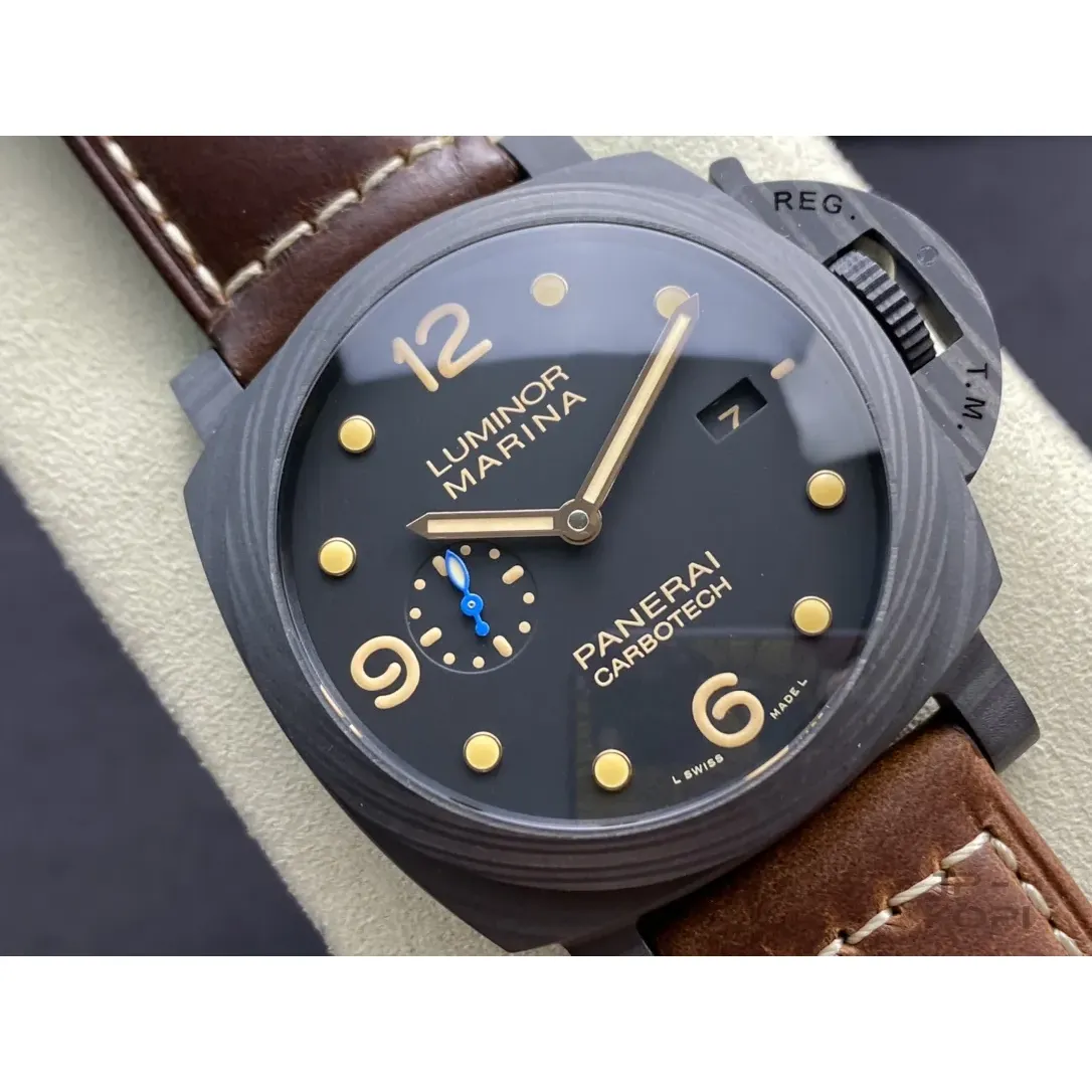 パネライ ルミノール マリーナ 1950 カーボテック PAM00661|ブラック文字盤×44MM【VS工場製高品質モデル】 - 画像 (3)