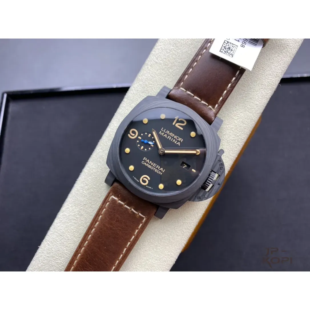 パネライ ルミノール マリーナ 1950 カーボテック PAM00661|ブラック文字盤×44MM【VS工場製高品質モデル】 - 画像 (5)