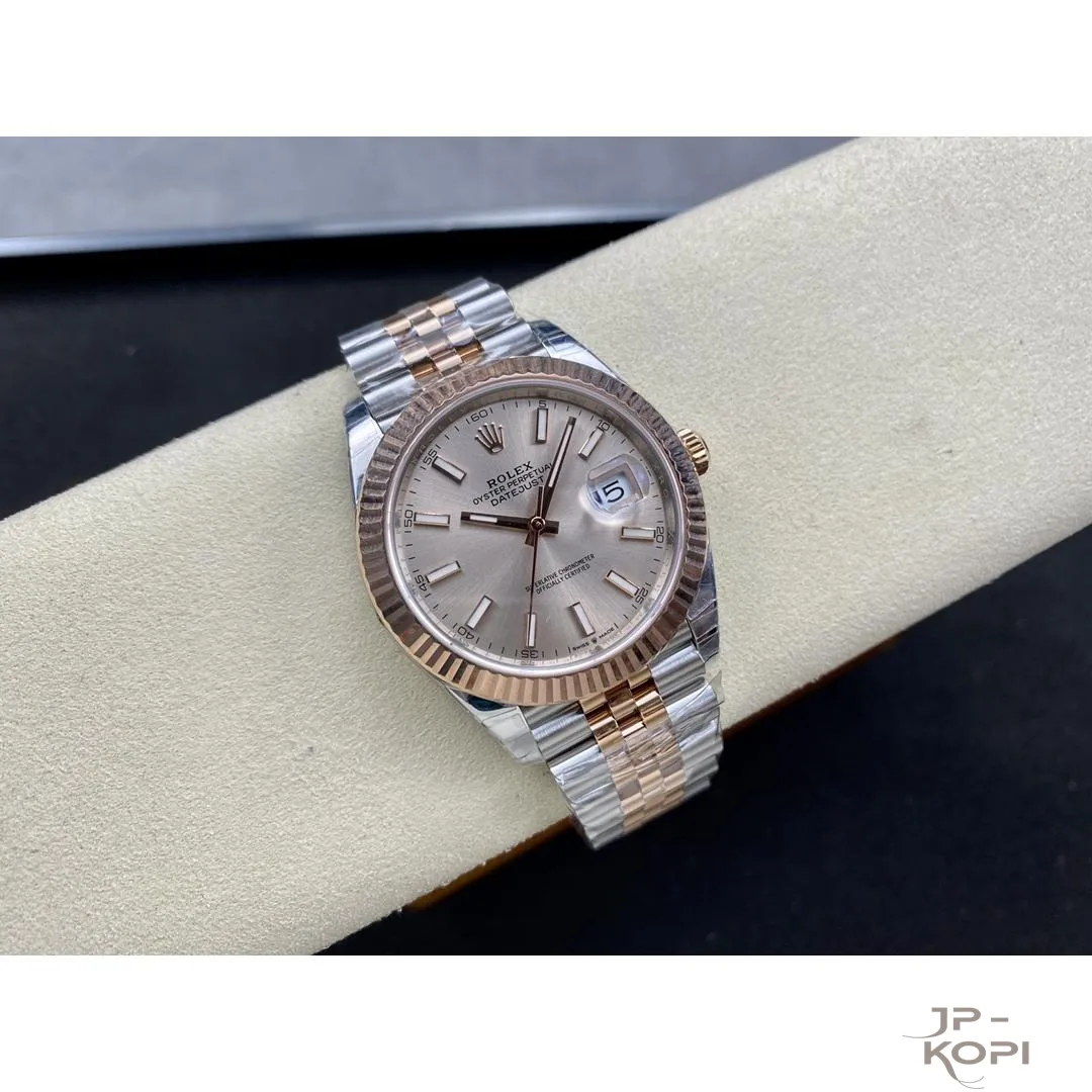 ロレックス デイトジャスト 126331|サンダストダイアル 41mm ジュビリーブレス エバーローズゴールドコンビ【VS工場製】 - 画像 (5)