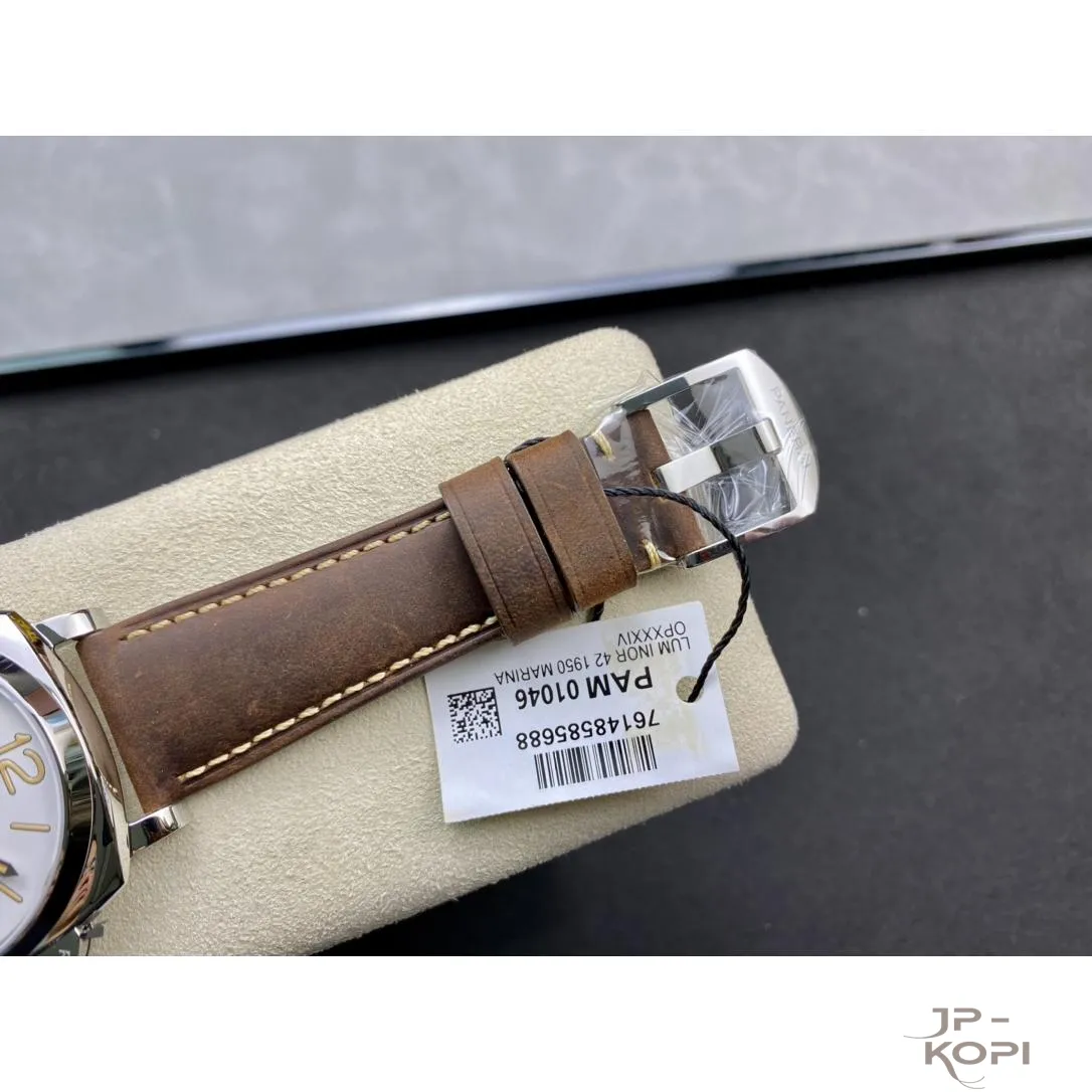 パネライ ルミノール ドゥエ PAM01046|ホワイト文字盤 42mm Cal.P.900【VS工場製高品質腕時計】 - 画像 (9)