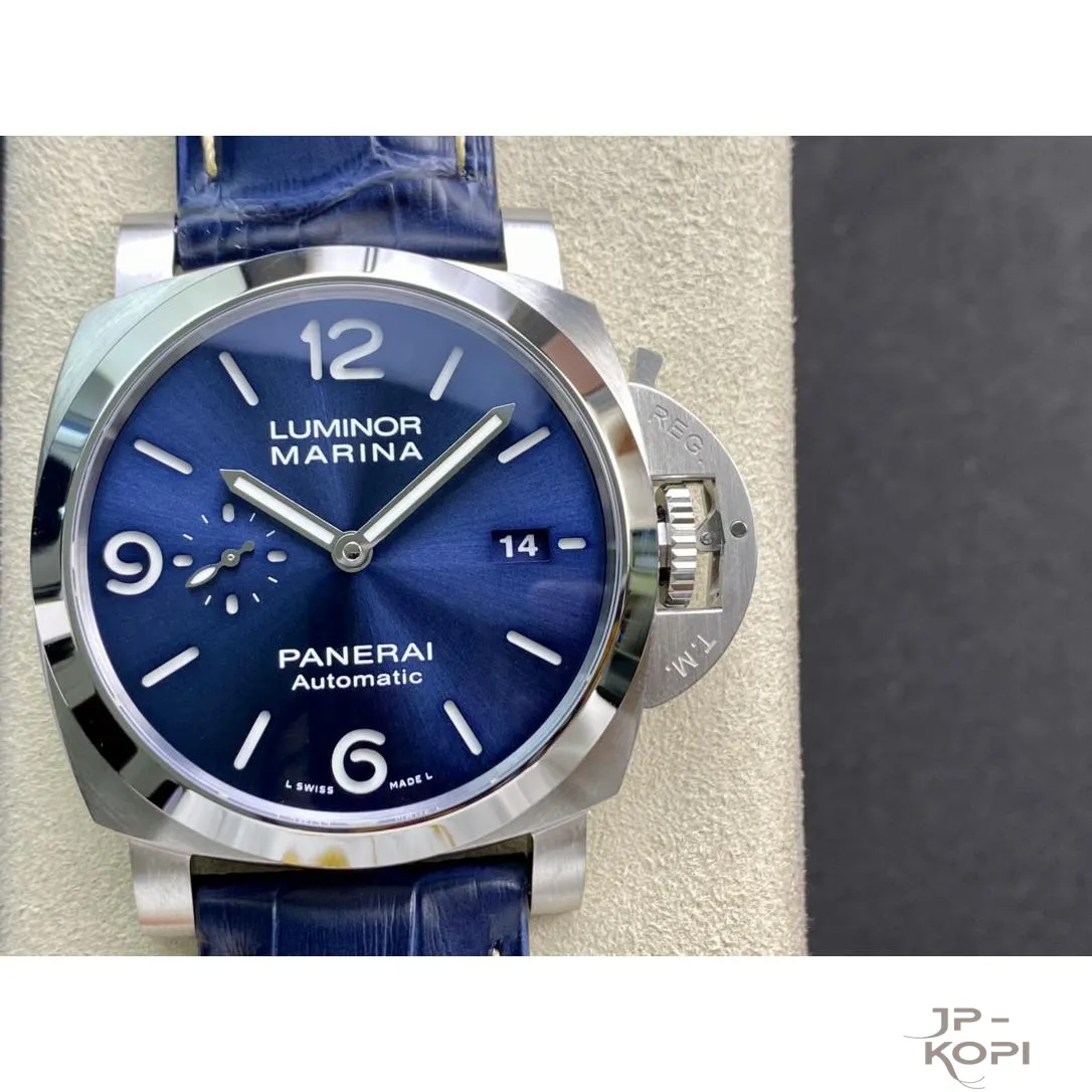 パネライ ルミノール マリーナ1950 3DAYS PAM01313|ブルー文字盤 44MM 【VS工場製高品質モデル】 - 画像 (2)