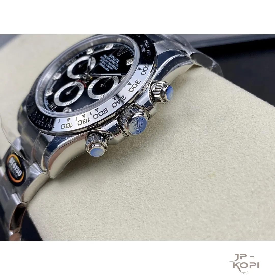 ロレックス デイトナ 116509-0055|ダイヤ入りブラック 丹東Cal.4130【BETTER工場製】 - 画像 (8)