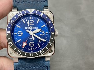 ベル&ロス Bell & Ross BR 03 GMT 42mm BR0393-BLU-ST/SCA