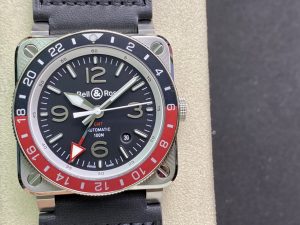 ベル&ロス Bell & Ross BR 03 GMT 42mm BR0393-BL-ST/SCA【BR工場出品】