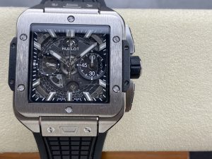 ウブロ HUBLOT スクエア・バン ウニコ チタニウム 821.NX.0170.RX【BBF工場出品】
