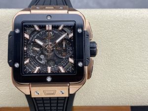 ウブロ HUBLOT スクエア・バン ウニコ キングゴールド 821.OM.0180.RX【BBF工場出品】