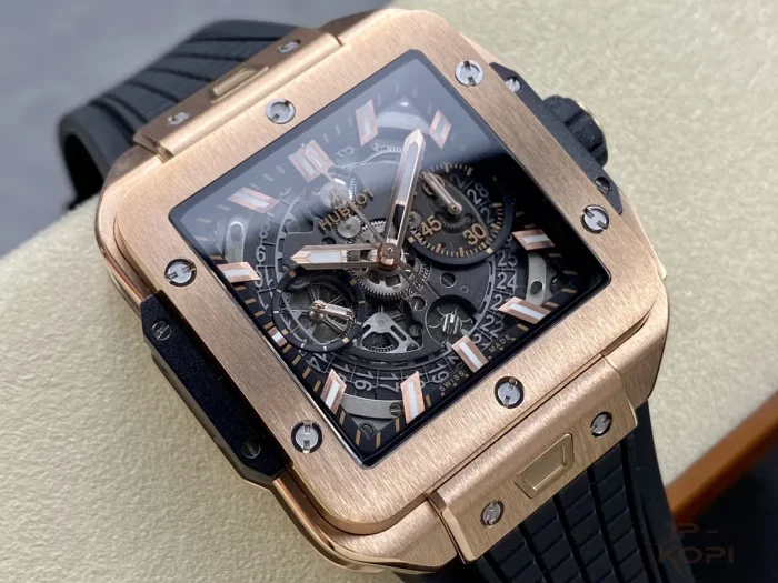 ウブロ HUBLOT スクエア バン ウニコ キングゴールド 821.OX.0180.RX【BBF工場出品】 - 画像 (2)