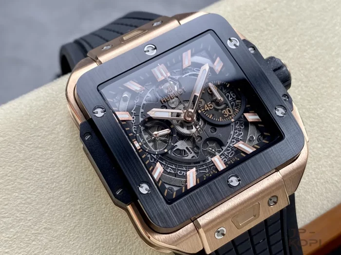 ウブロ HUBLOT スクエア・バン ウニコ キングゴールド 821.OM.0180.RX【BBF工場出品】 - 画像 (2)