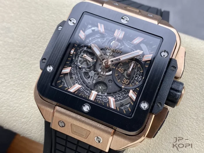 ウブロ HUBLOT スクエア・バン ウニコ キングゴールド 821.OM.0180.RX【BBF工場出品】 - 画像 (3)