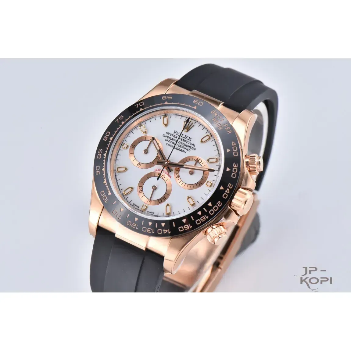 ロレックス デイトナ 116515LN-0019|アイボリーダイアル イエローゴールド ラバーストラップ【CLEAN工場製 高品質コピー腕時計】 - 画像 (3)