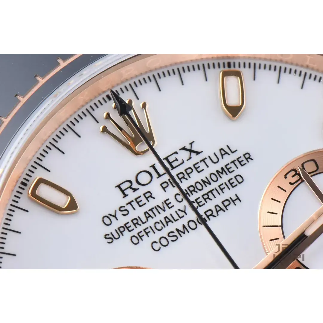 ロレックス デイトナ 116515LN-0019|アイボリーダイアル イエローゴールド ラバーストラップ【CLEAN工場製 高品質コピー腕時計】 - 画像 (4)