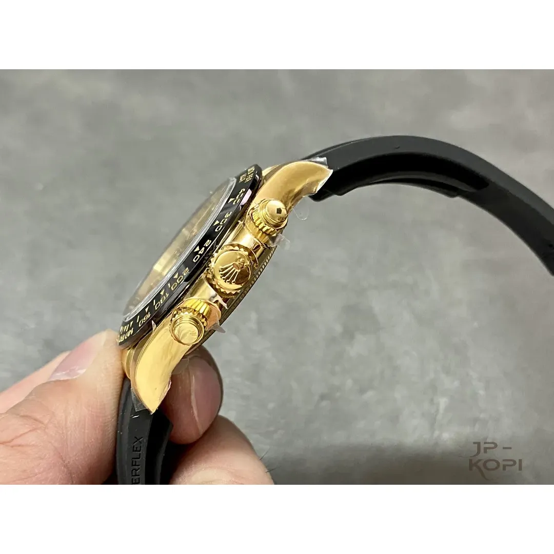 ロレックス デイトナ 116518LN シャンパン|40mm クロノグラフ ラバーベルト【CLEAN工場製 高品質コピー腕時計】 - 画像 (7)