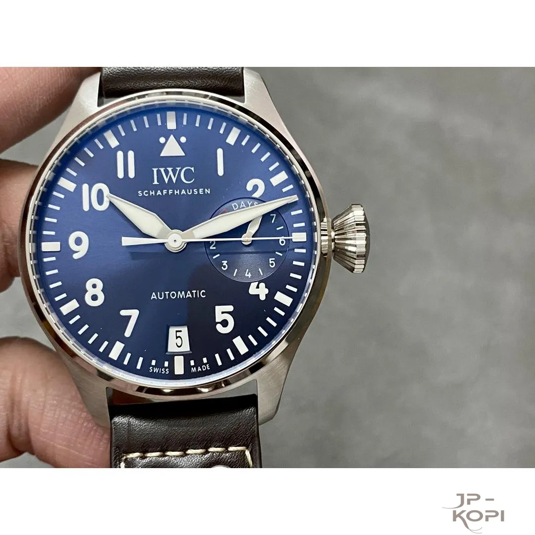 IWC ビッグ・パイロット・ウォッチ プティフランス IW500916|ブルー文字盤 46mm【ZF工場製 高品質コピー腕時計】