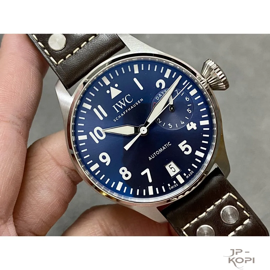 IWC ビッグ・パイロット・ウォッチ プティフランス IW500916|ブルー文字盤 46mm【ZF工場製 高品質コピー腕時計】 - 画像 (3)