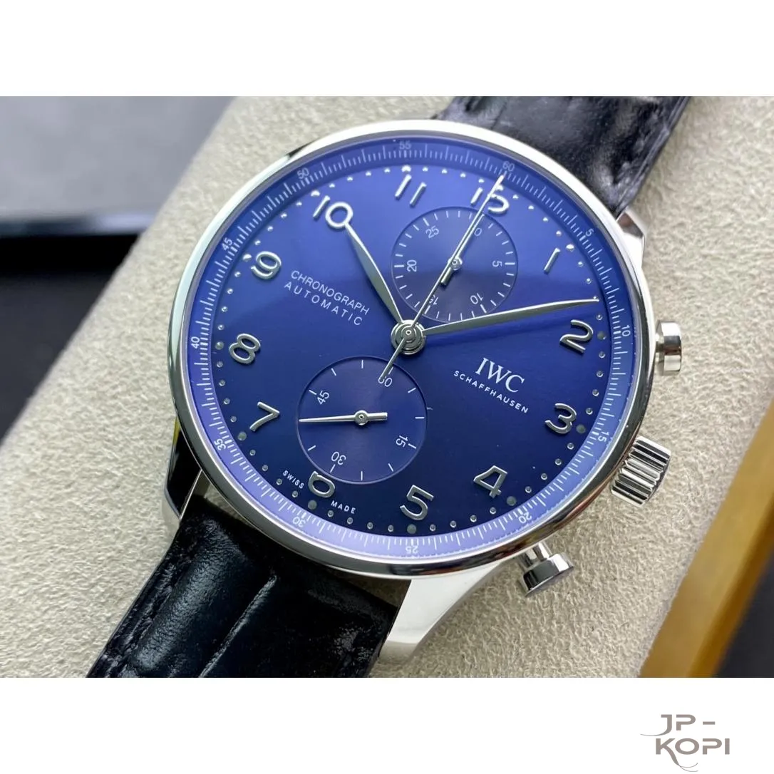 IWC ポルトギーゼ クロノグラフ IW371606|ブルー文字盤 41mm シースルーバック【ZF工場製 高品質コピー腕時計】 - 画像 (4)