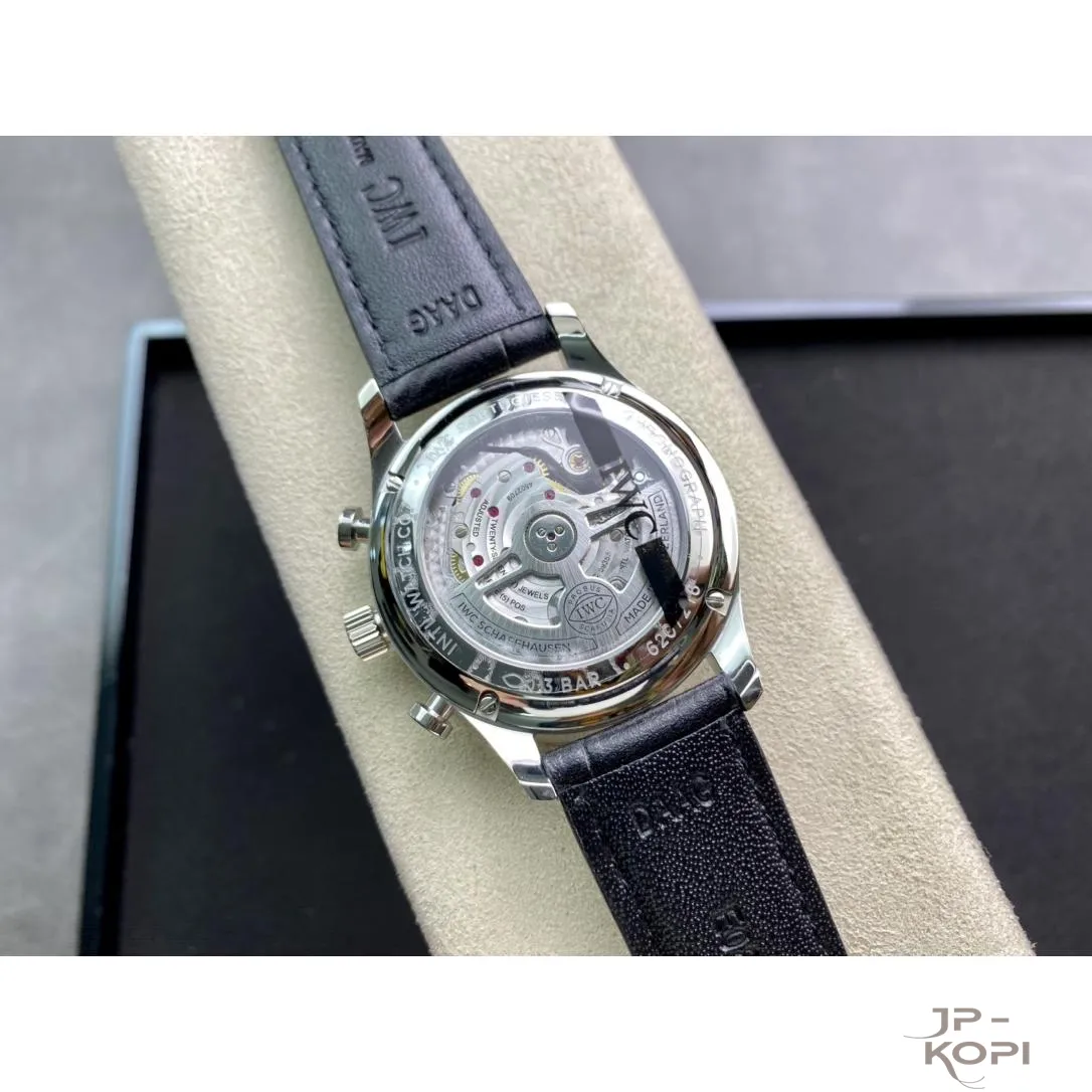 IWC ポルトギーゼ クロノグラフ IW371606|ブルー文字盤 41mm シースルーバック【ZF工場製 高品質コピー腕時計】 - 画像 (8)